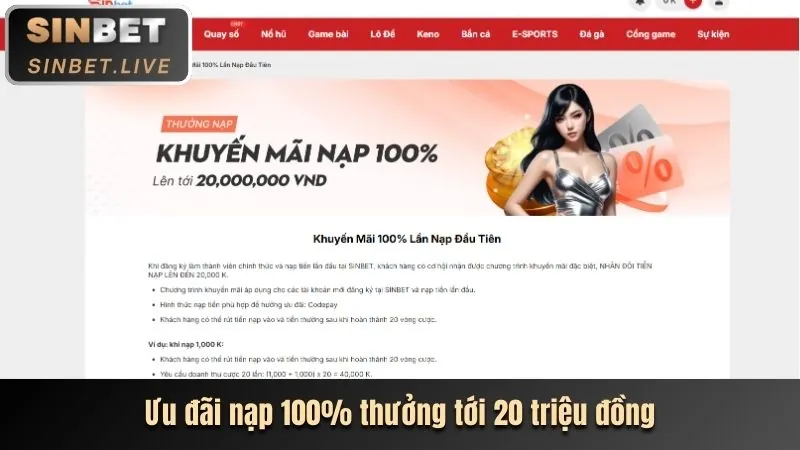 Ưu đãi mới nhất CBVIP777